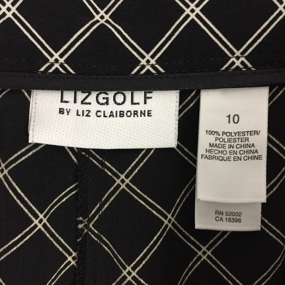 LizGolf Skort Sz 10 Cross Split Front Pockets in Shorts by Liz Claiborne - Picture 9 of 12